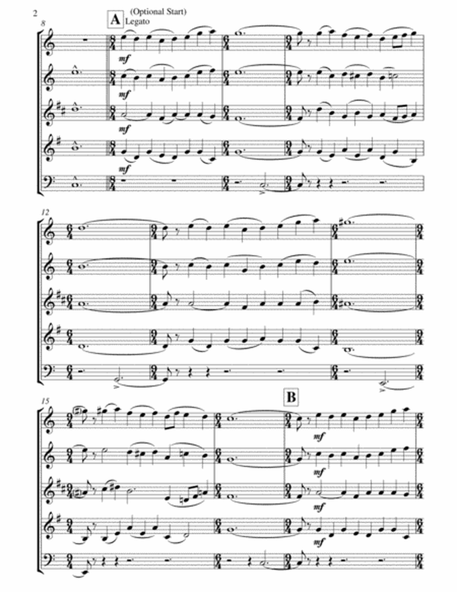 Excerpt From Maestoso: Wind Quintet image number null