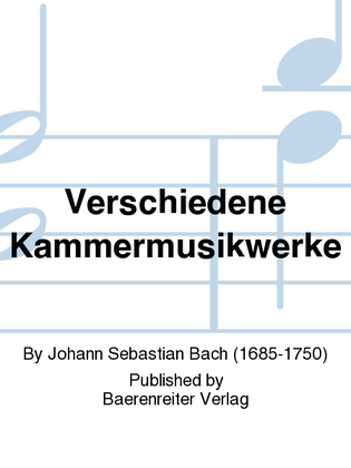 Book cover for Various Chamber Music Works