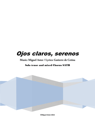 Book cover for Ojos claros, serenos