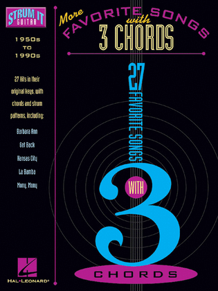 Book cover for More Favorite Songs with 3 Chords