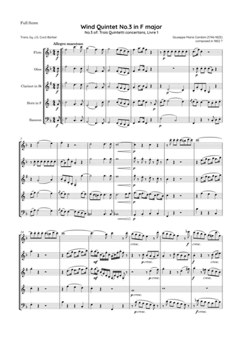 Cambini - Wind Quintet No.3 in F major