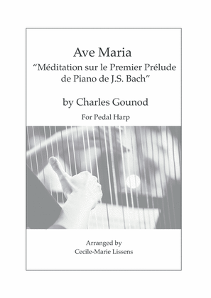 Book cover for Ave Maria for Solo Pedal Harp (Bach/Gounod)