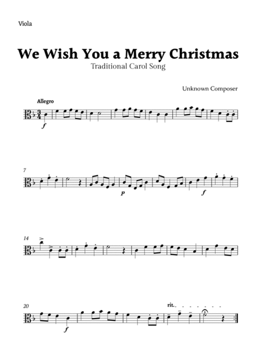 We Wish you a Merry Christmas for Viola and Cello Duet image number null