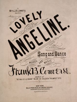 Book cover for Lovely Angelene. Song & Dance