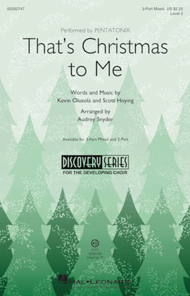 Book cover for That's Christmas to Me