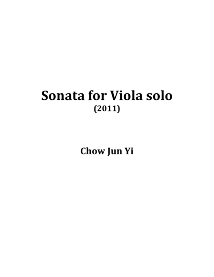 Sonata for Viola Solo image number null