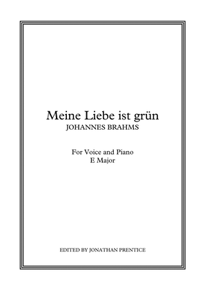 Book cover for Meine Liebe ist grün (E Major)