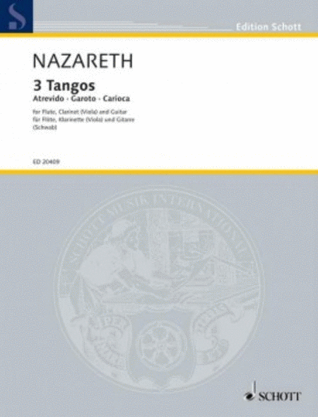 3 Tangos For Flute, Clarinet Or Viola And Guitar Sc/pts