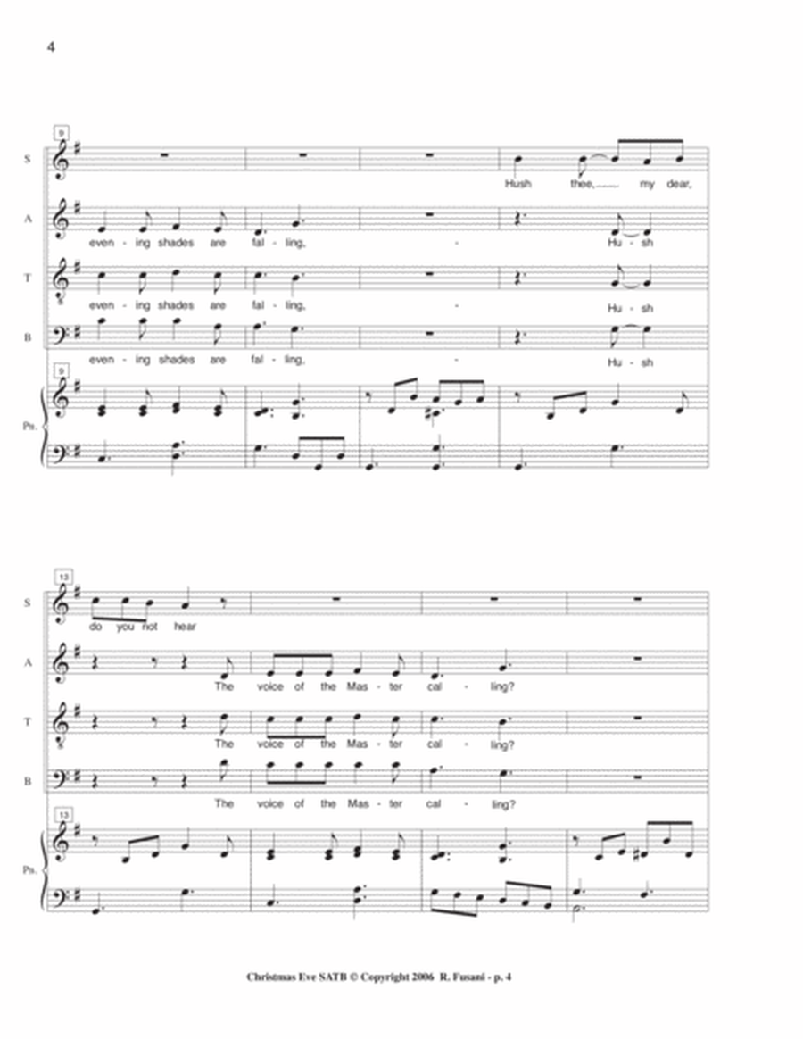 Christmas Eve (SATB) image number null