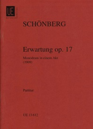 Book cover for Erwartung, Op. 17