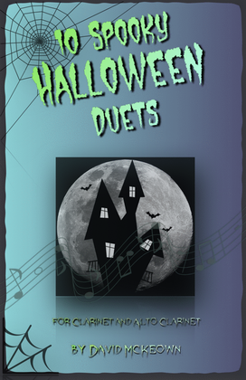 Book cover for 10 Spooky Halloween Duets for Clarinet and Alto Clarinet