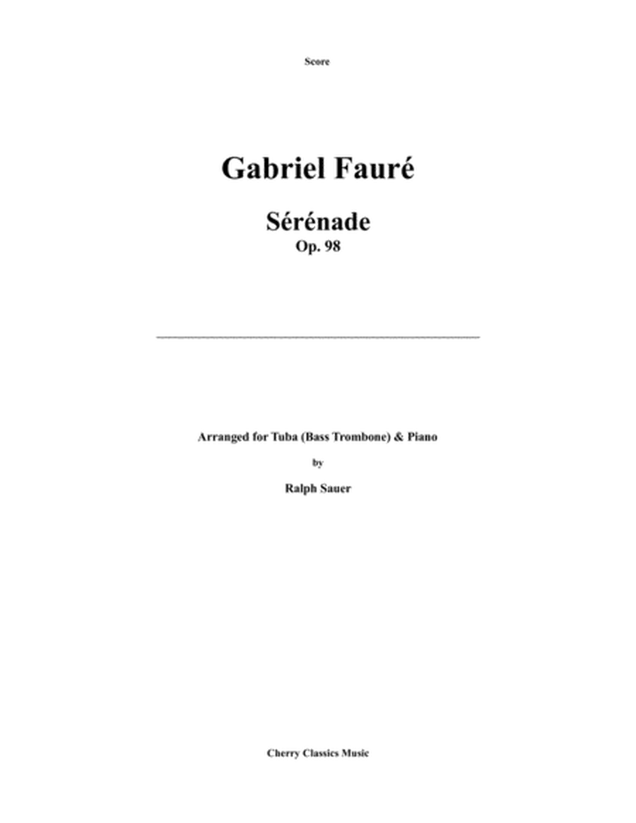 Sérénade, Op. 98 for Tuba or Bass Trombone & Piano