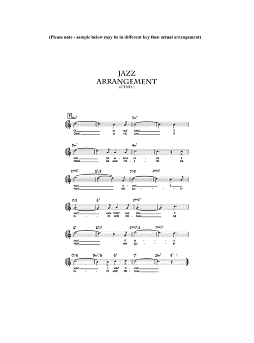 O Holy Night - Lead sheet arranged in traditional and jazz style (key of Ab) image number null