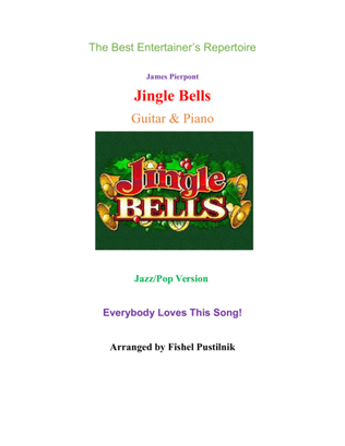 Book cover for Piano Background for "Jingle Bells"-Guitar and Piano