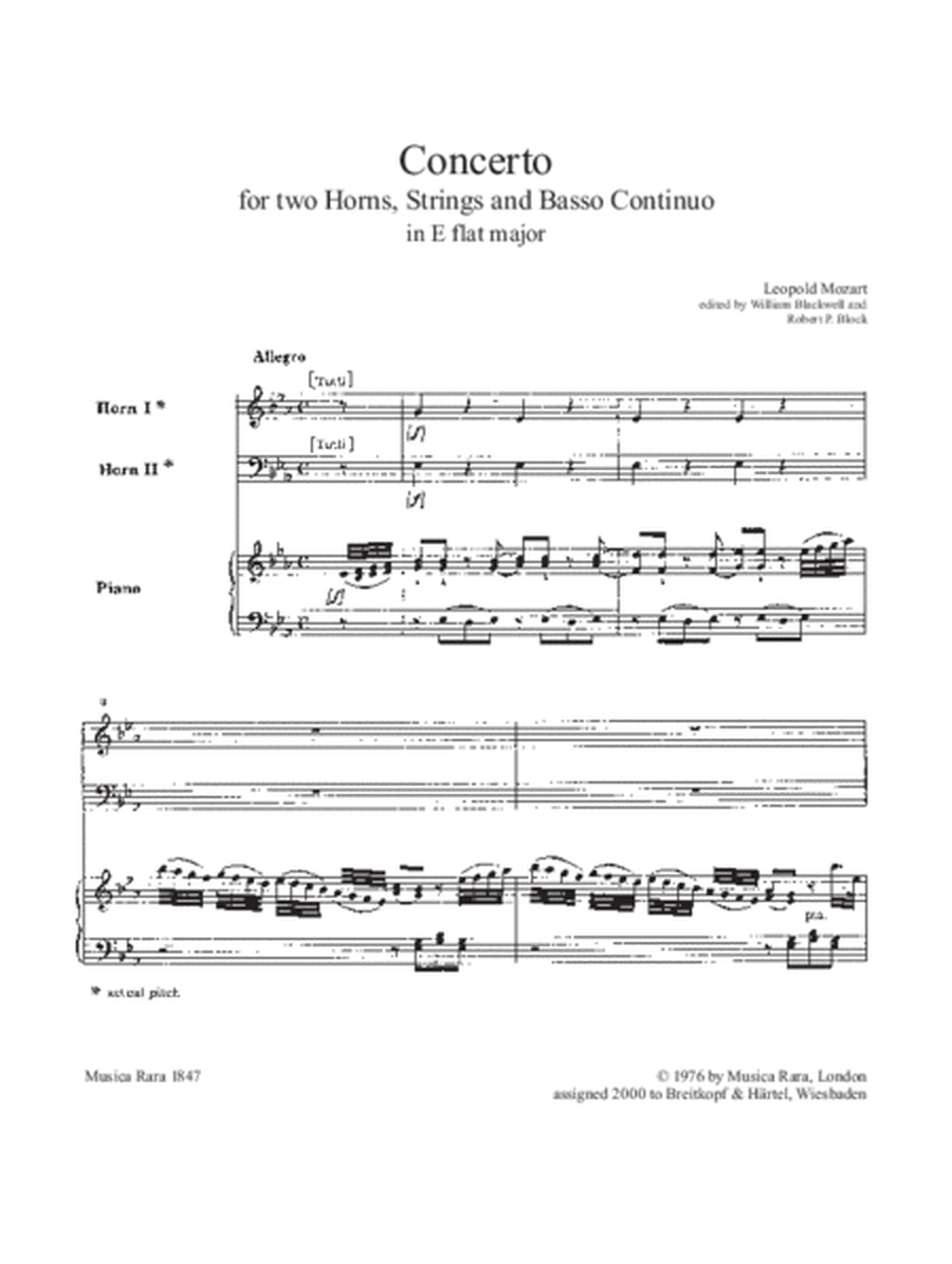 Concerto in Eb major