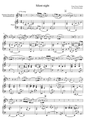 Silent night - INTERMEDIATE (soprano sax & piano)