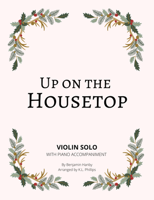 Book cover for Up on the Housetop - Violin Solo with Piano Accompaniment