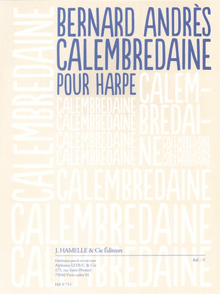 Book cover for Calembredaine (2'30'') Pour Harpe