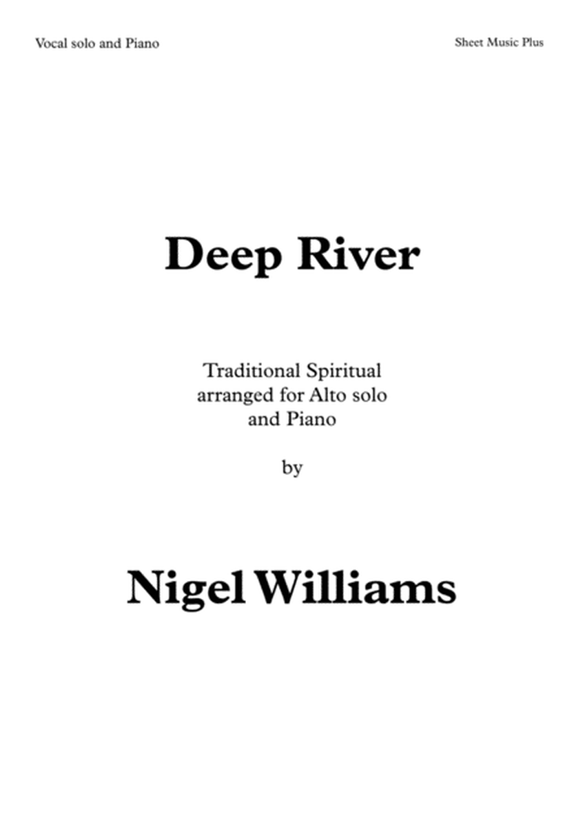 Deep River, for Alto solo voice and Piano image number null