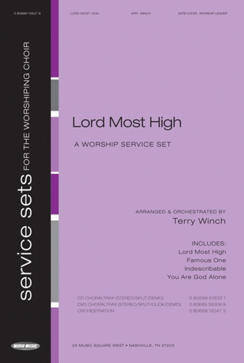 Lord Most High - Booklet CD Trax