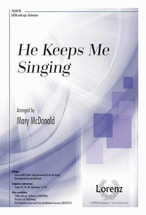 Book cover for He Keeps Me Singing