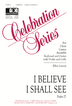 Book cover for I Believe I Shall See - Guitar edition