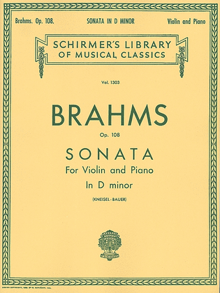 Book cover for Sonata in D Minor, Op. 108