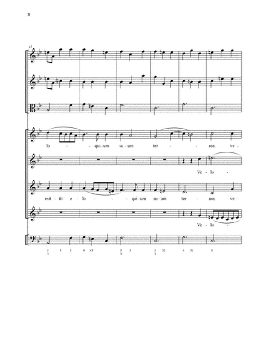 Lauda Jerusalem - full score and instrumental parts