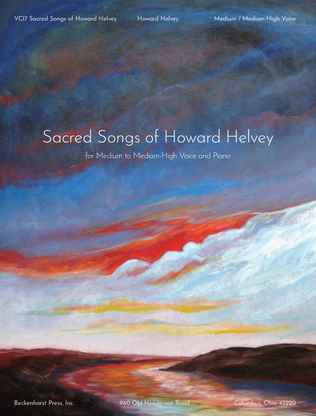Book cover for Sacred Songs of Howard Helvey