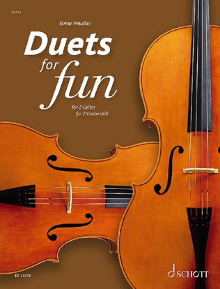 Book cover for Duets for Fun: Cellos