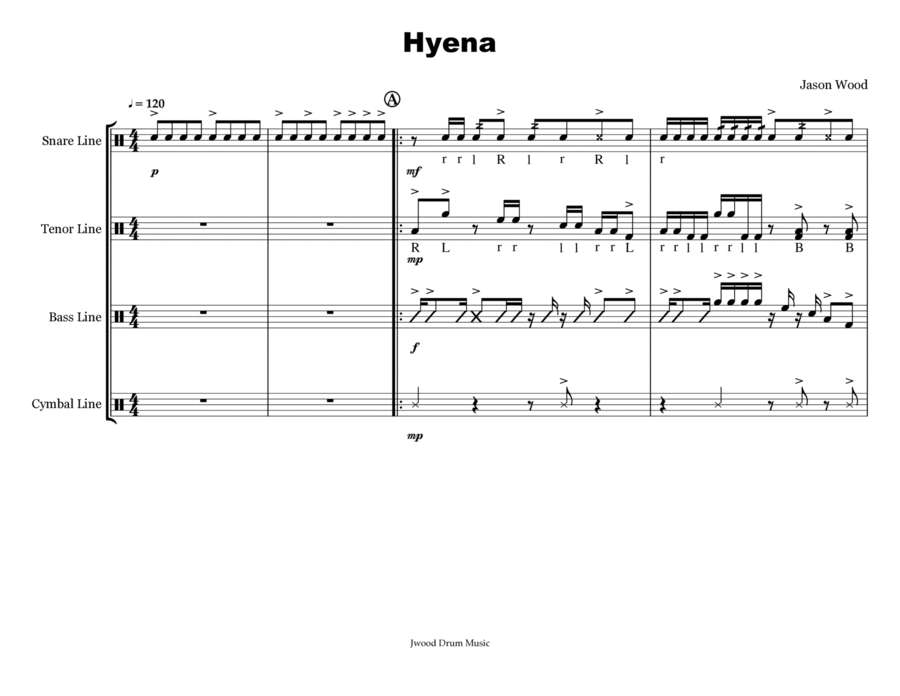 Hyena (Drumline Cadence) image number null