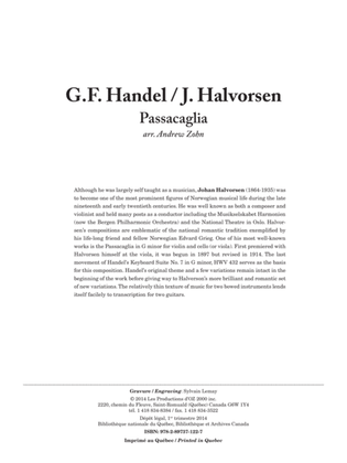 Book cover for Passacaglia