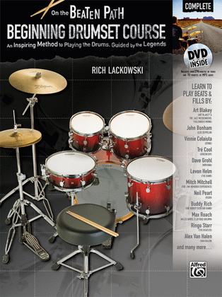 Book cover for On the Beaten Path -- Beginning Drumset Course, Complete