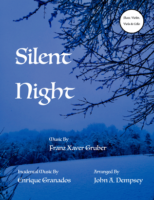 Book cover for Silent Night (Quartet for Flute, Violin, Viola and Cello)