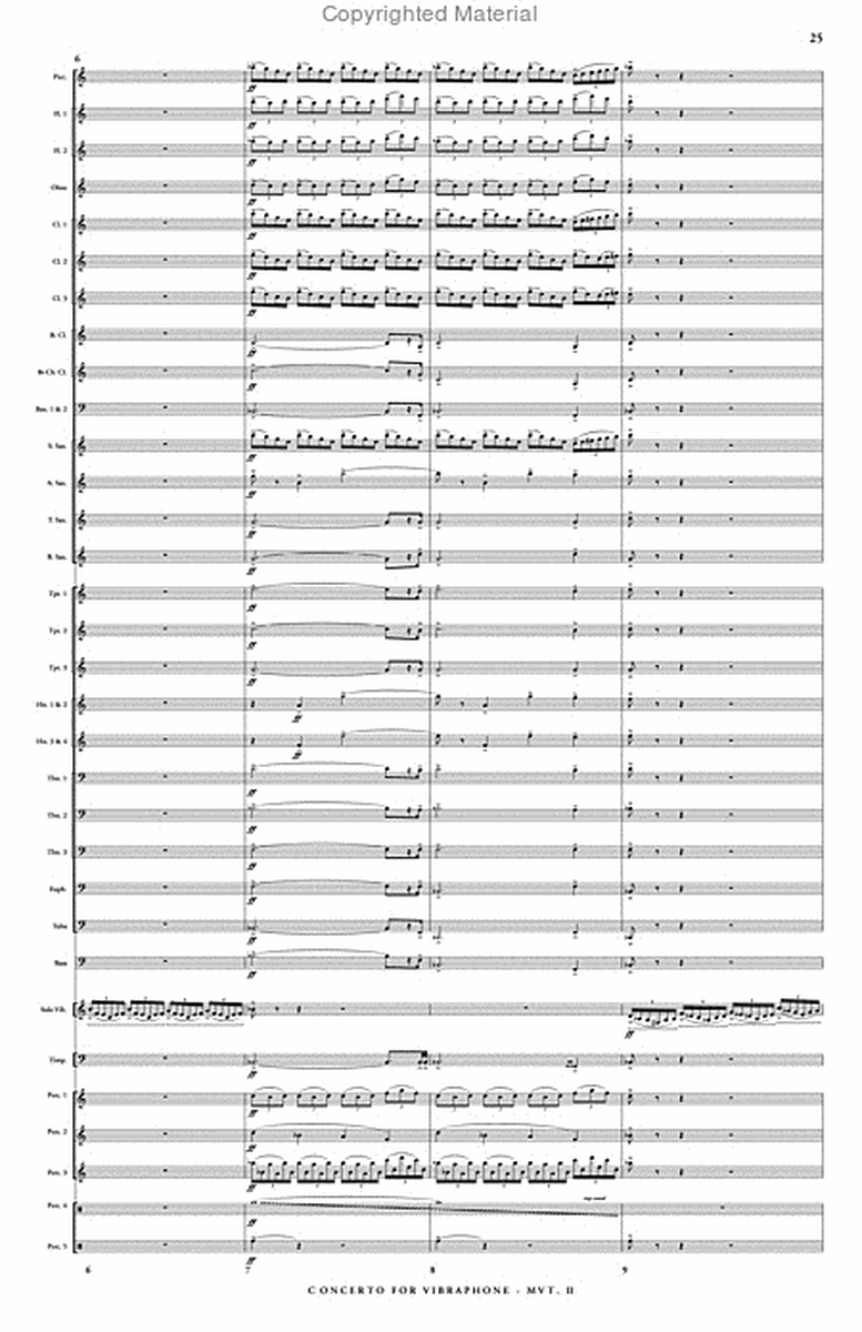 Concerto for Vibraphone & Wind Ensemble (score & parts) image number null