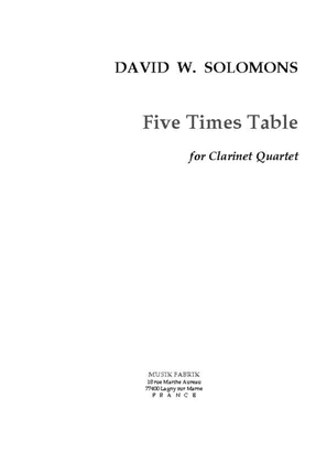 Book cover for Five Times Table