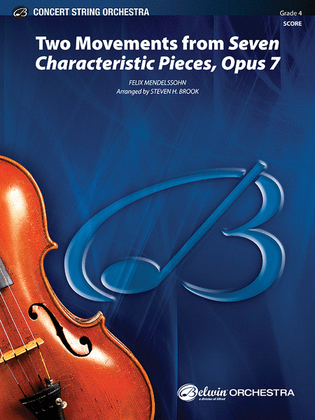 Book cover for Two Movements from Seven Characteristic Pieces, Opus 7