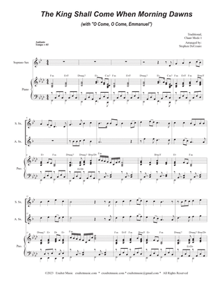 The King Shall Come (with "O Come, O Come, Emmanuel") (Duet for Soprano and Alto Saxophone)