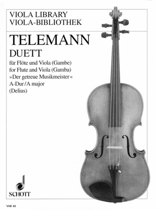 Book cover for Duet in A Major from Der getreue Musikmeister