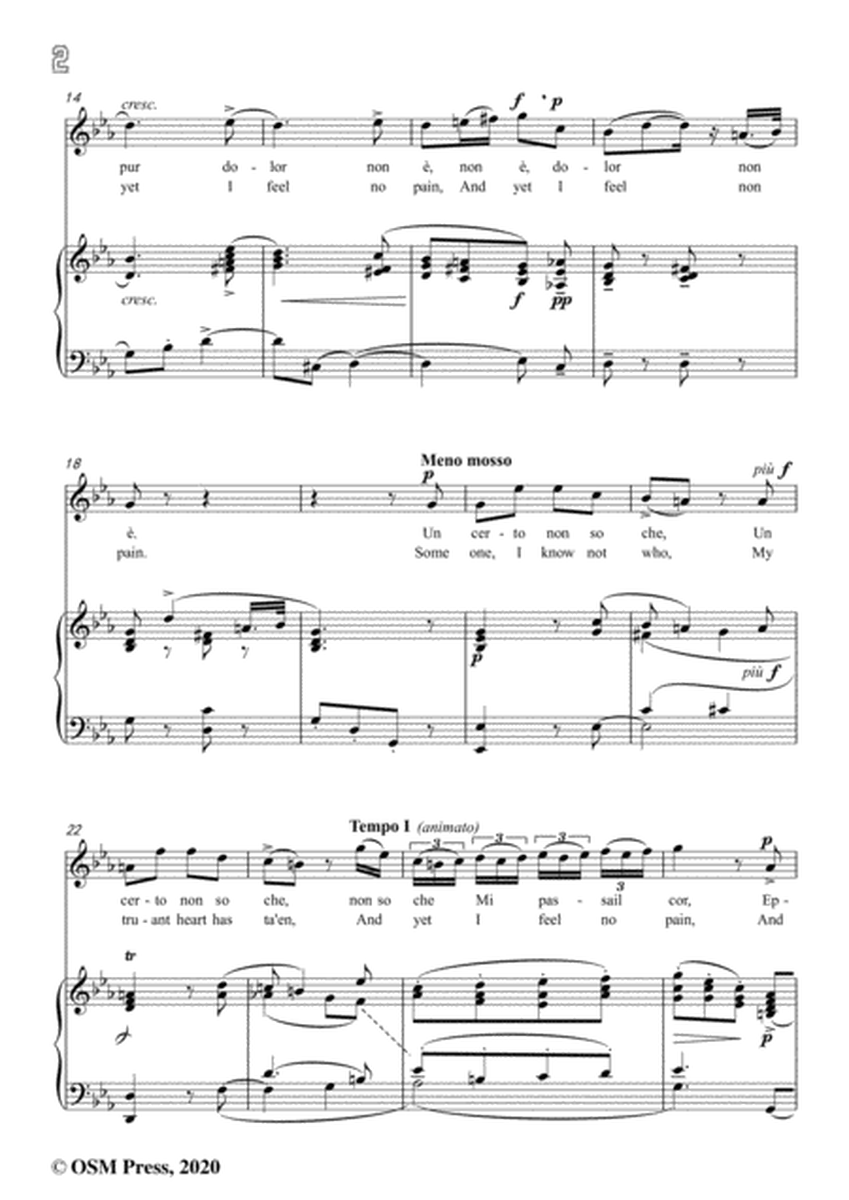 Vivaldi-Un certo non so che,in c minor,for Voice and Piano