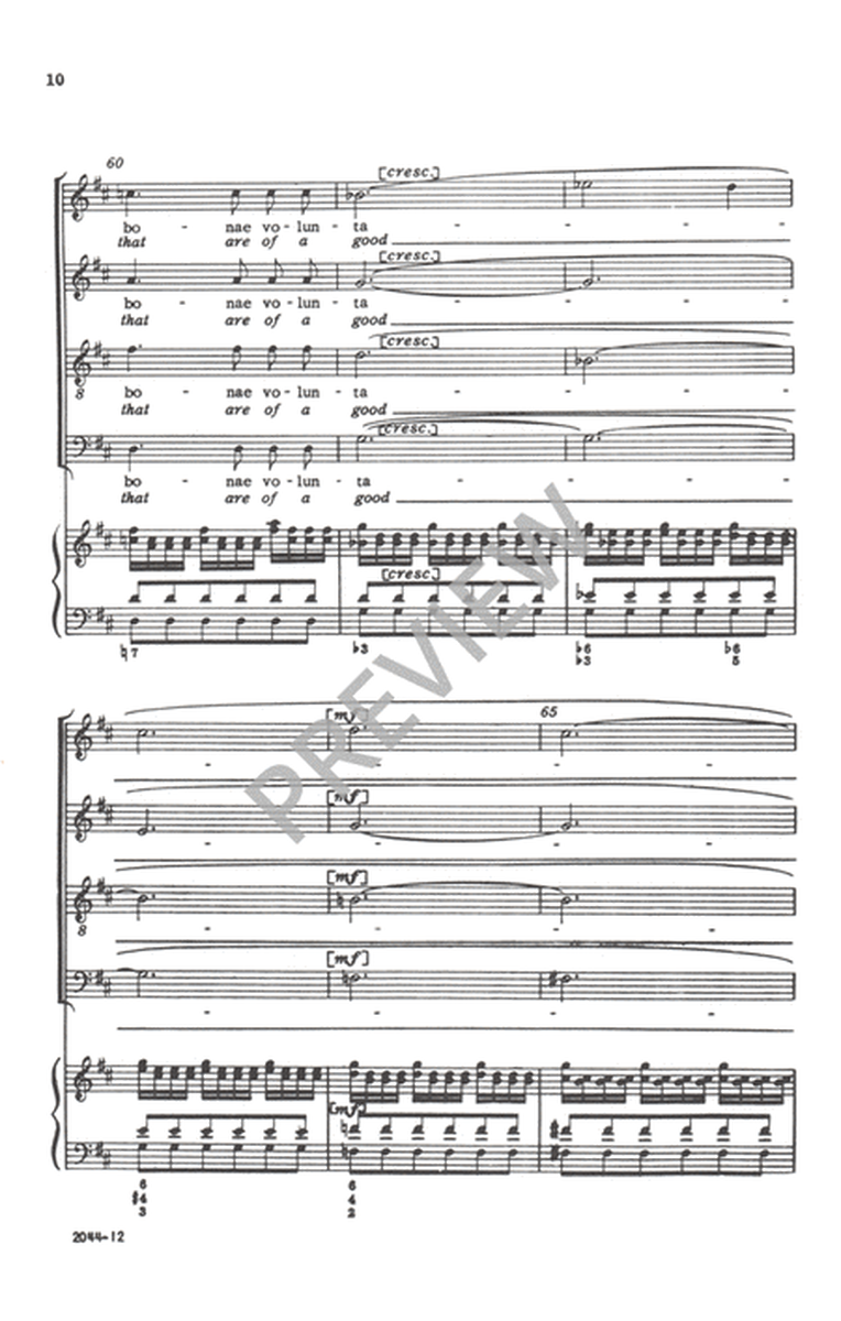 Et In Terra Pax - SATB