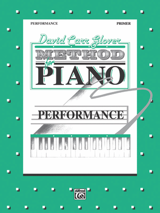 Book cover for David Carr Glover Method for Piano Performance