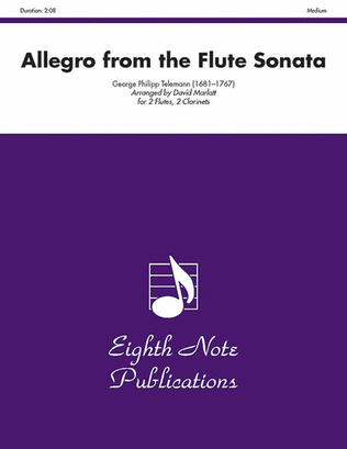 Book cover for Allegro (from the Flute Sonata)