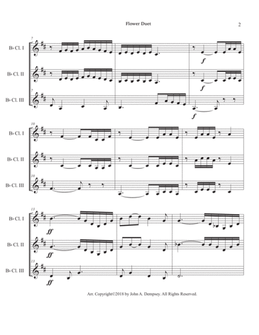 Flower Duet (Clarinet Trio) image number null