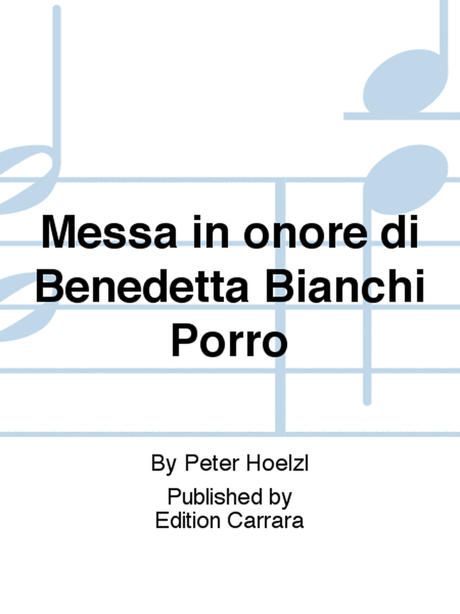 Messa in onore di Benedetta Bianchi Porro