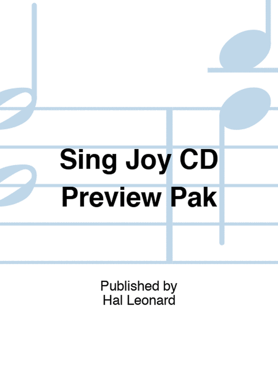 Sing Joy CD Preview Pak