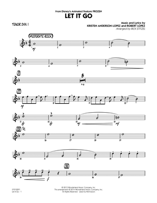 Book cover for Let It Go (from Frozen) - Tenor Sax 1