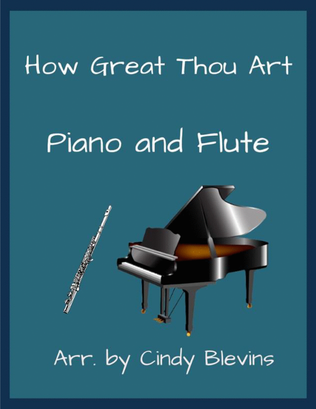 Book cover for How Great Thou Art, for Piano and Flute