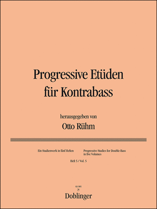 Book cover for Progressive Etuden Band 5