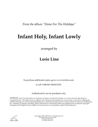Book cover for Infant Holy, Infant Lowly (from Home For The Holidays)